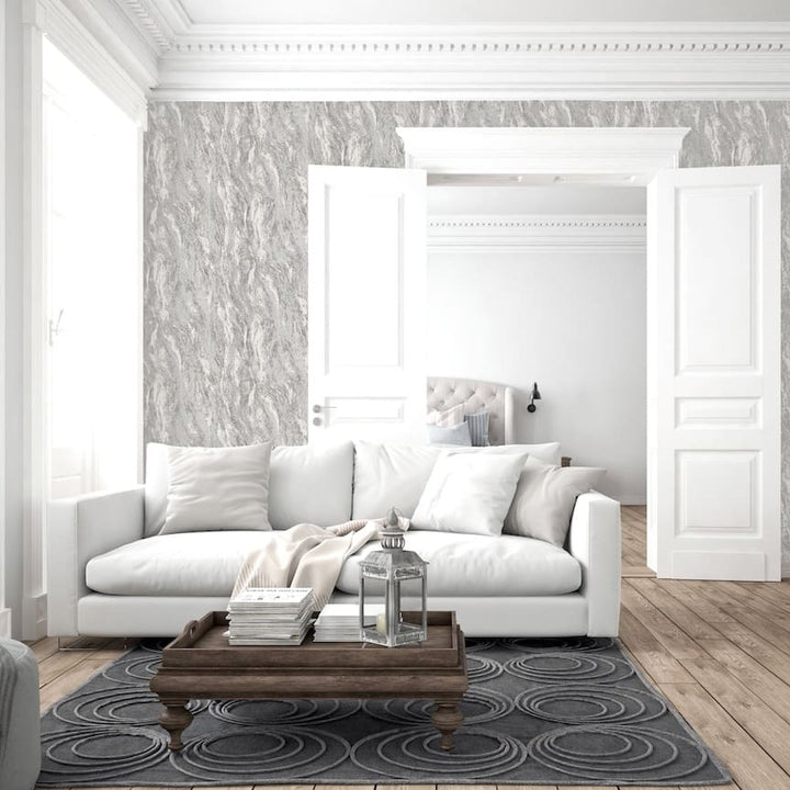 Arthouse Luxe Texture Pewter Wallpaper