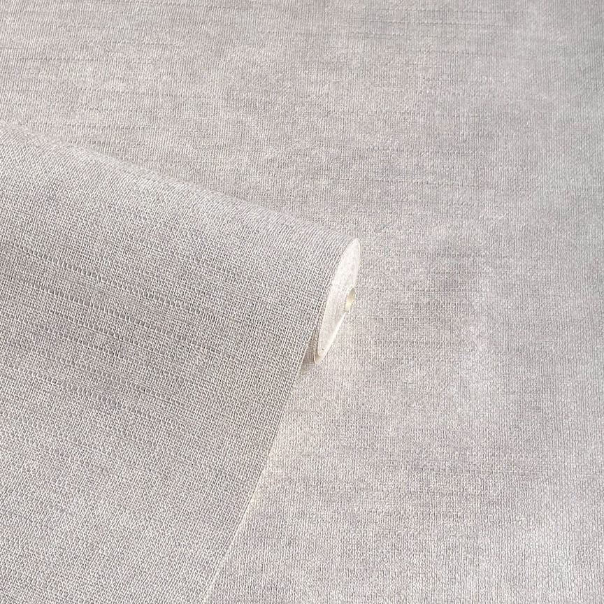Arthouse Luxury Plain Soft Silver Wallpaper
