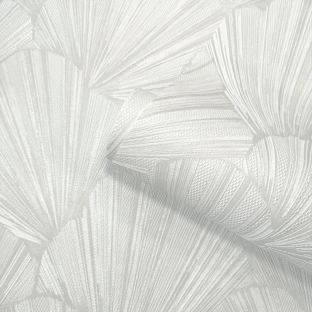 Belgravia Allegra Geometric White Wallpaper