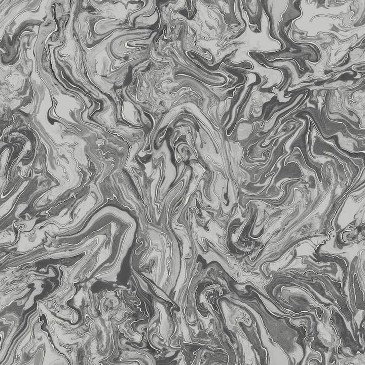 Arthouse Liquid Marble Charcoal Wallpaper