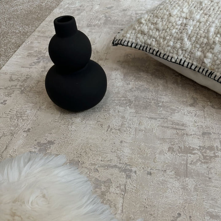 Belgravia Plaster Texture Cream & Grey Wallpaper