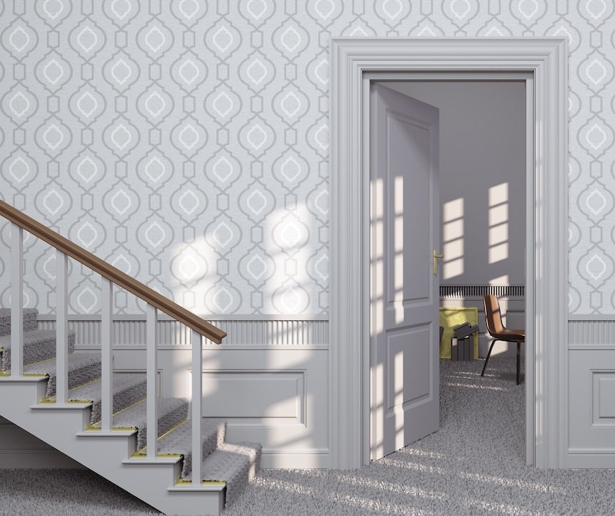 Arthouse Calico Plain Grey Wallpaper