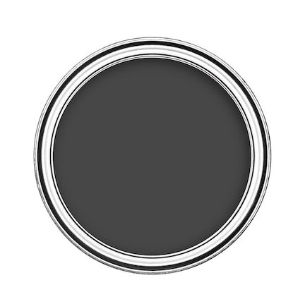 Shop Black emulsion paint for walls & ceilings - Birds eye view of black emulsion paint in tin