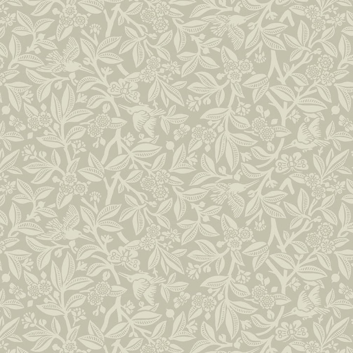 Laura Ashley Nutgrove Stone Grey Wallpaper
