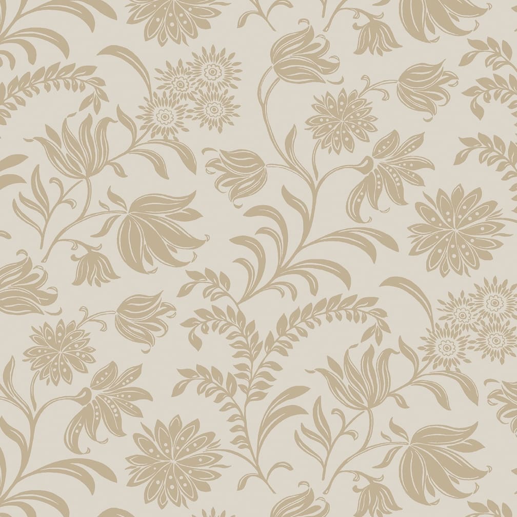 Laura Ashley Hemingway Caramel Wallpaper