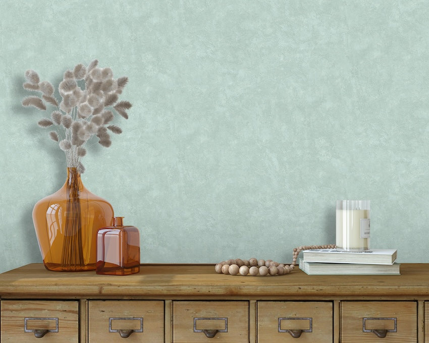 Heath Texture Duck Egg Wallpaper