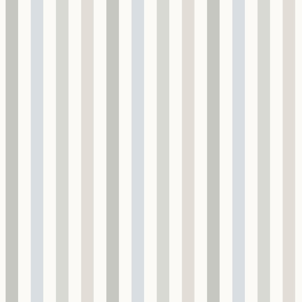 Muriva Sweet Dreams Seaside Stripe Grey Wallpaper