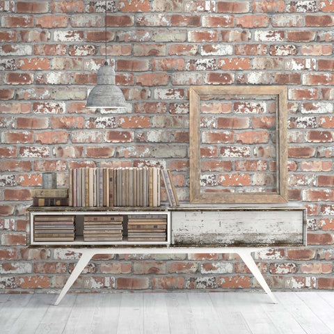 Real Red Brick Wallpaper By Woodchip & Magnolia