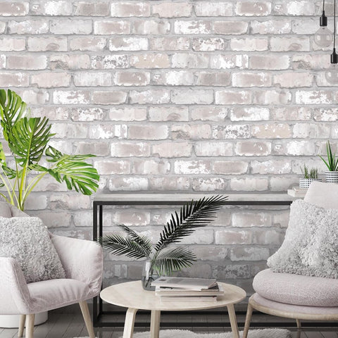 Real Red Brick Wallpaper By Woodchip & Magnolia