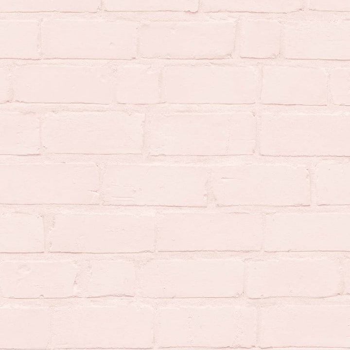 Painted Blush Brick Wallpaper