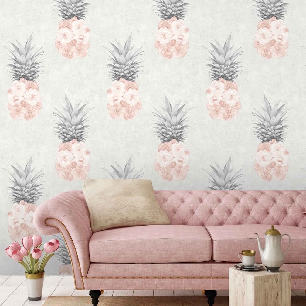 Ludic Blush Pink Wallpaper