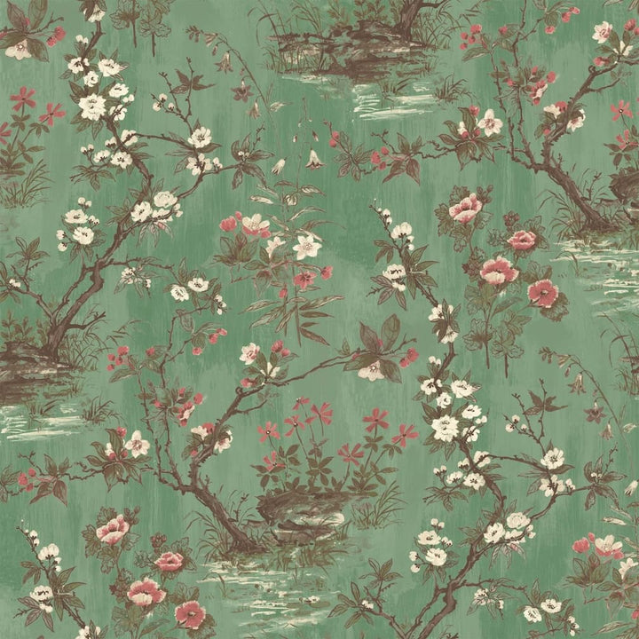 Woodchip & Magnolia Rivington Moss Green Wallpaper