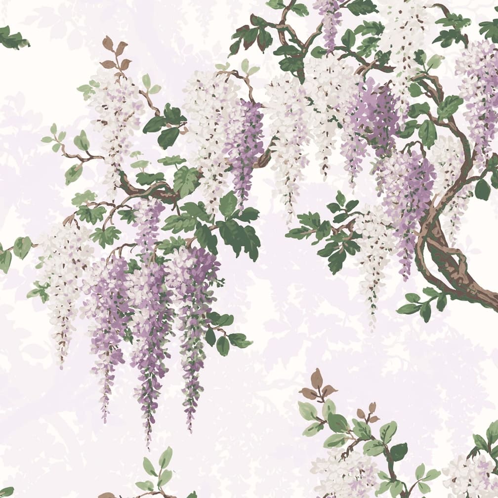 Woodchip & Magnolia Wisteria Lilac Wallpaper