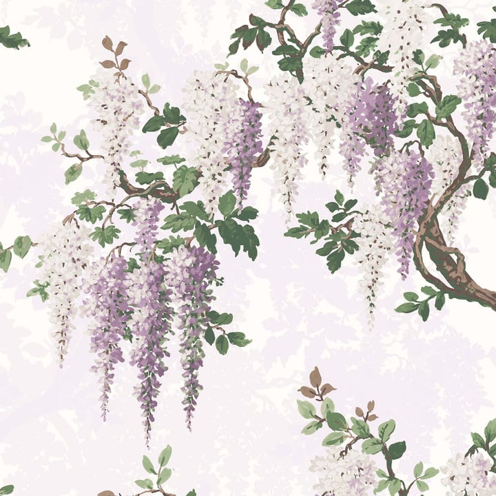Woodchip & Magnolia Wisteria Lilac Wallpaper