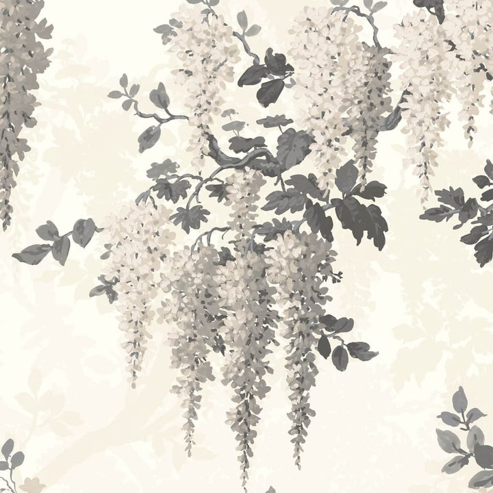 Woodchip & Magnolia Wisteria in Taupe Wallpaper