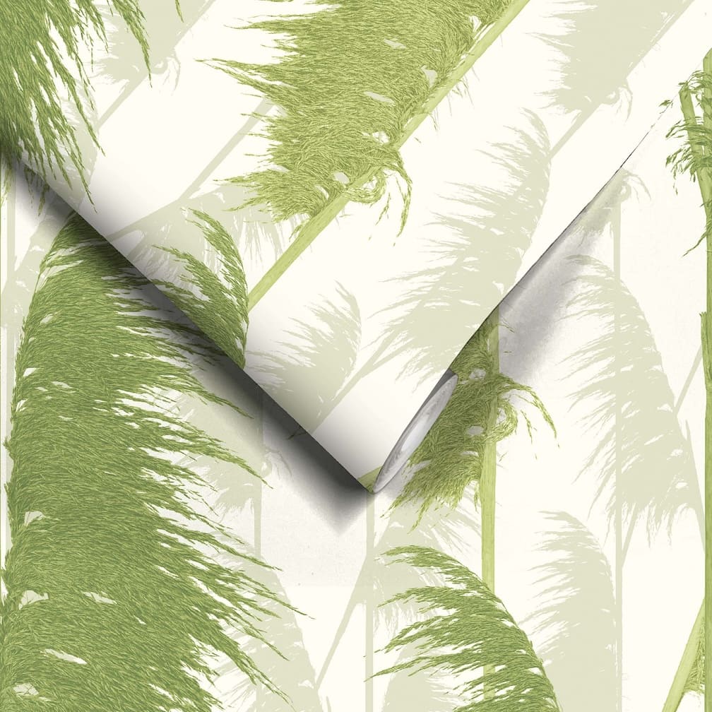 Woodchip & Magnolia Swingers Paradise Green Wallpaper