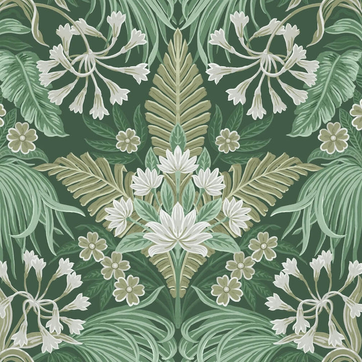 Mirk Moss Green Wallpaper