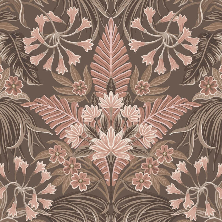 Mirk Peat Brown Wallpaper