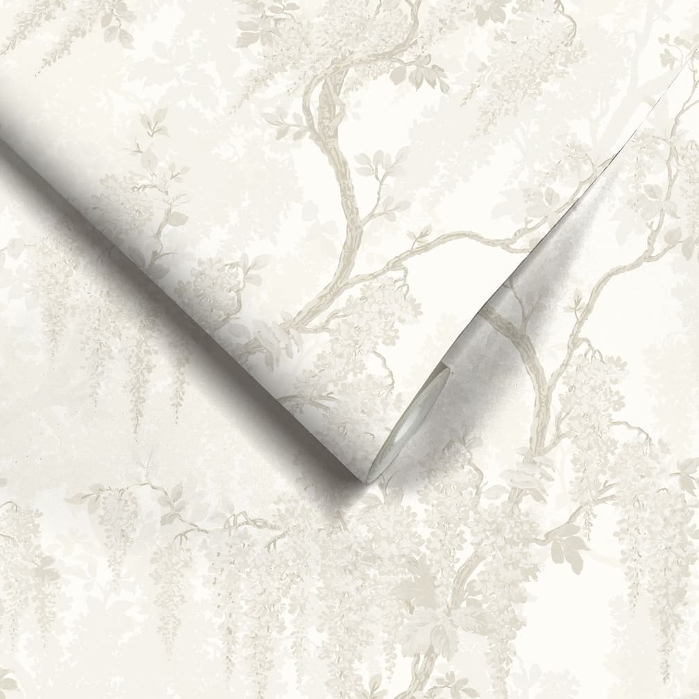 Woodchip & Magnolia Wisteria Magnolia Wallpaper