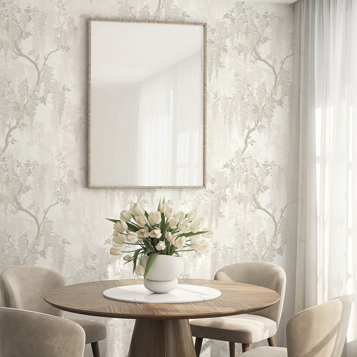 Woodchip & Magnolia Wisteria Magnolia Wallpaper