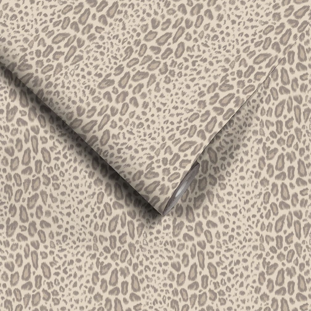 Woodchip & Magnolia Tabby Kat Oyster Stripe Wallpaper