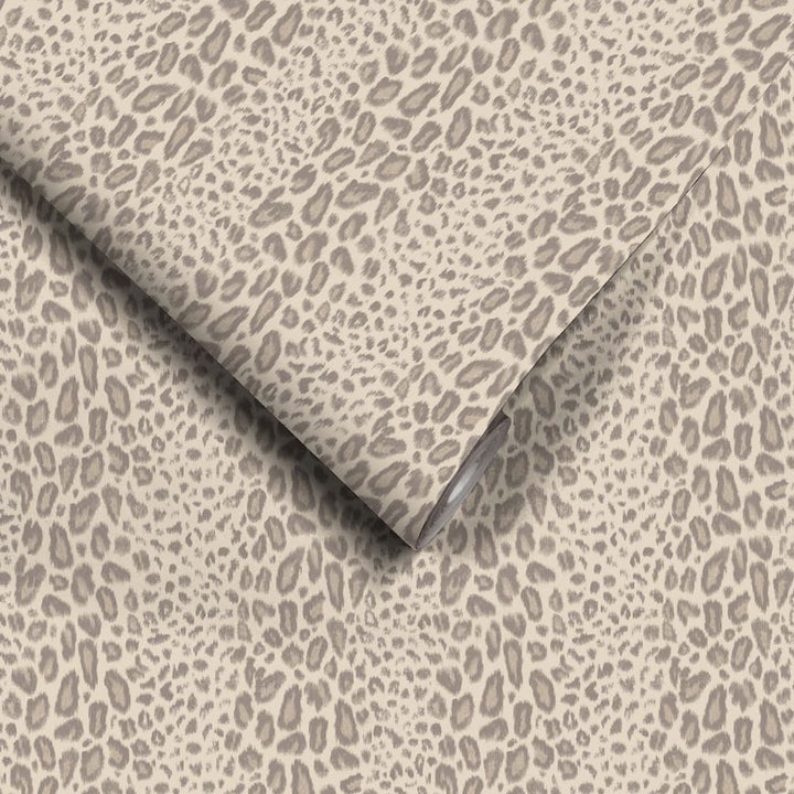 Woodchip & Magnolia Tabby Kat Oyster Stripe Wallpaper