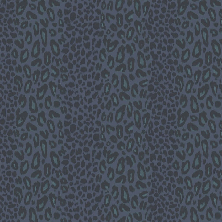 Woodchip & Magnolia Tabby Kat Navy Stripe Wallpaper