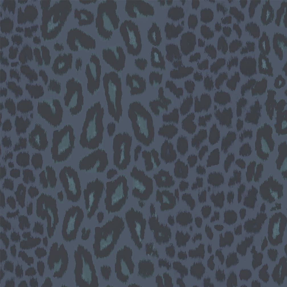 Woodchip & Magnolia Tabby Kat Navy Stripe Wallpaper