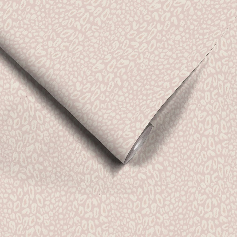 Woodchip & Magnolia Tabby Kat Powder Pink Stripe Wallpaper