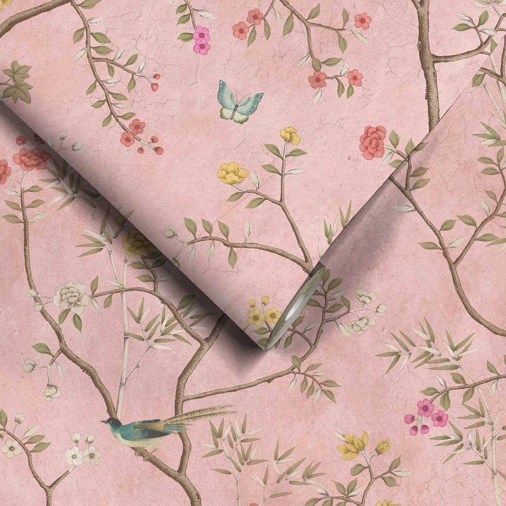Woodchip & Magnolia Onism Dusty Pink Wallpaper