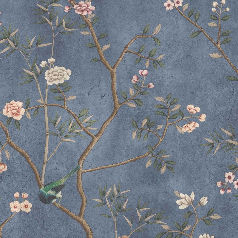 Woodchip & Magnolia Onism Winter Blue Wallpaper