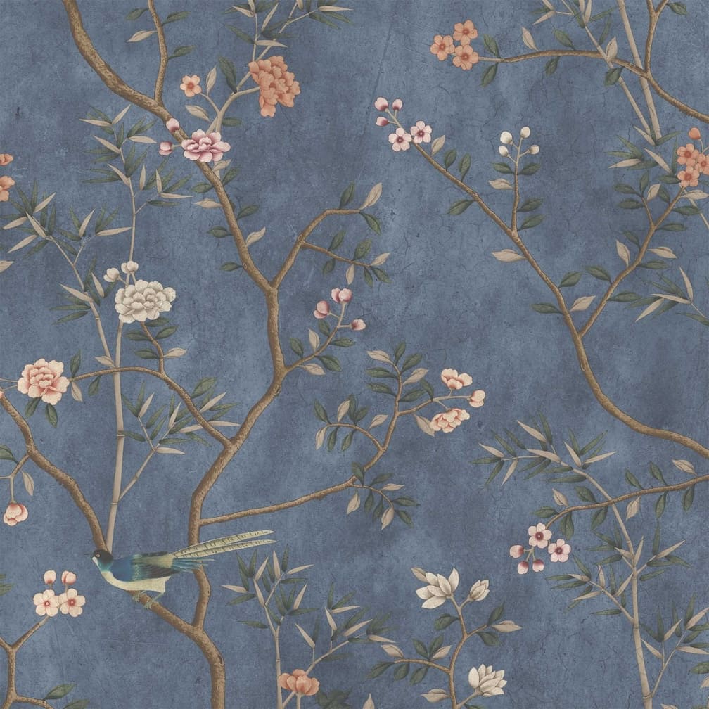 Woodchip & Magnolia Onism Winter Blue Wallpaper