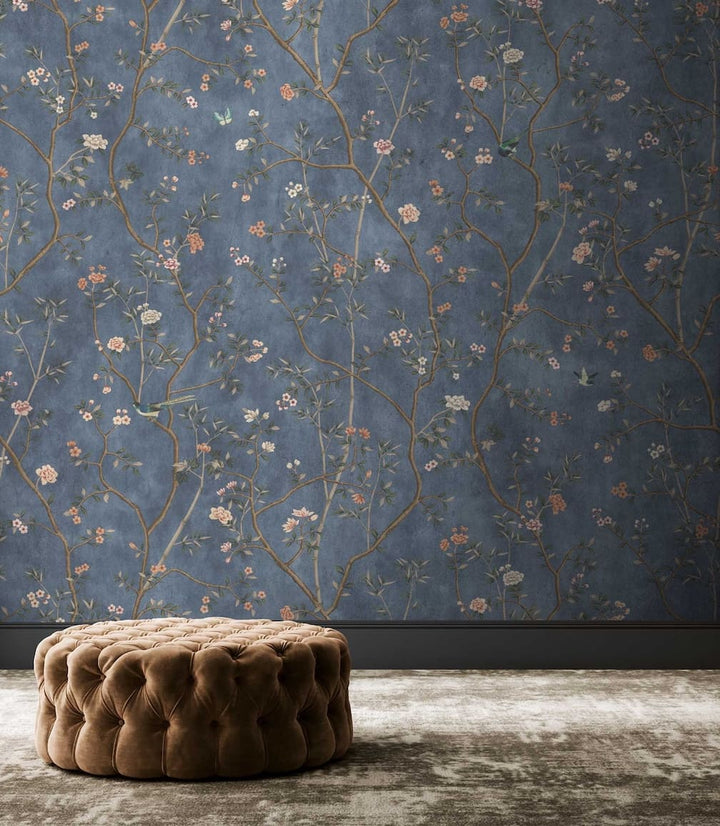 Woodchip & Magnolia Onism Winter Blue Wallpaper