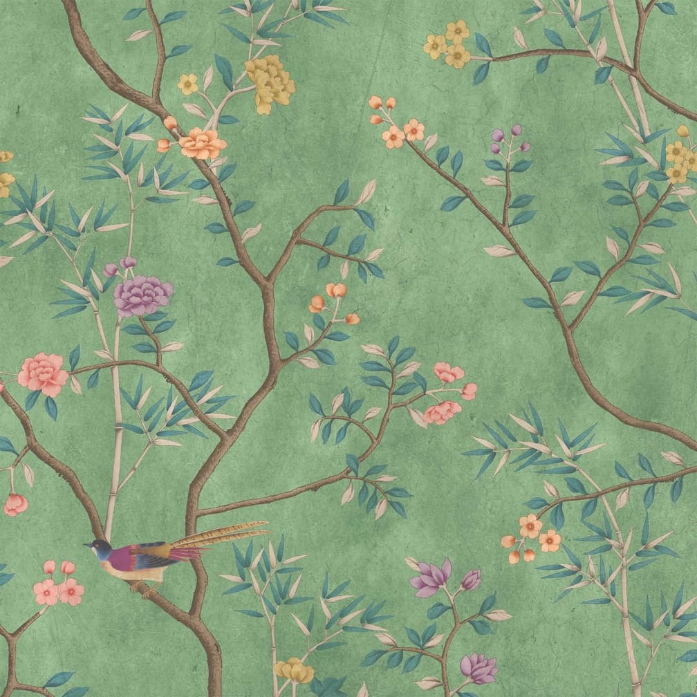 Woodchip & Magnolia Onism Spring Green Wallpaper