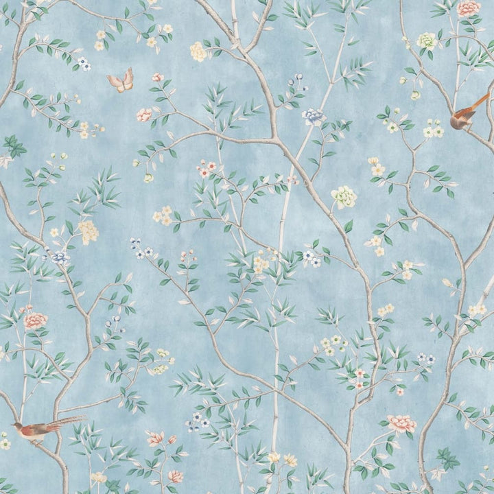 Woodchip & Magnolia Onism Sky Blue Wallpaper