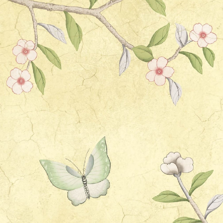 Woodchip & Magnolia Onism Lemon Wallpaper