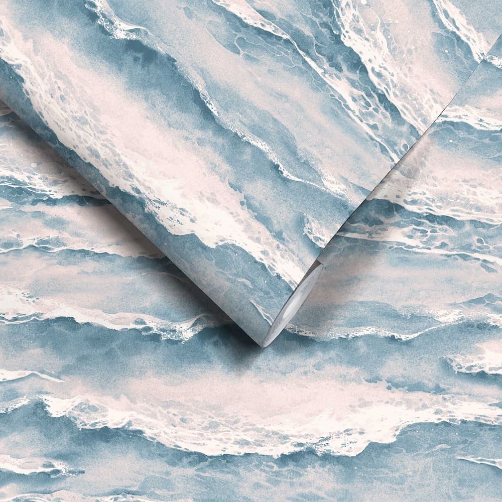 Woodchip & Magnolia Ebb & Flow Sea Sunset Wallpaper