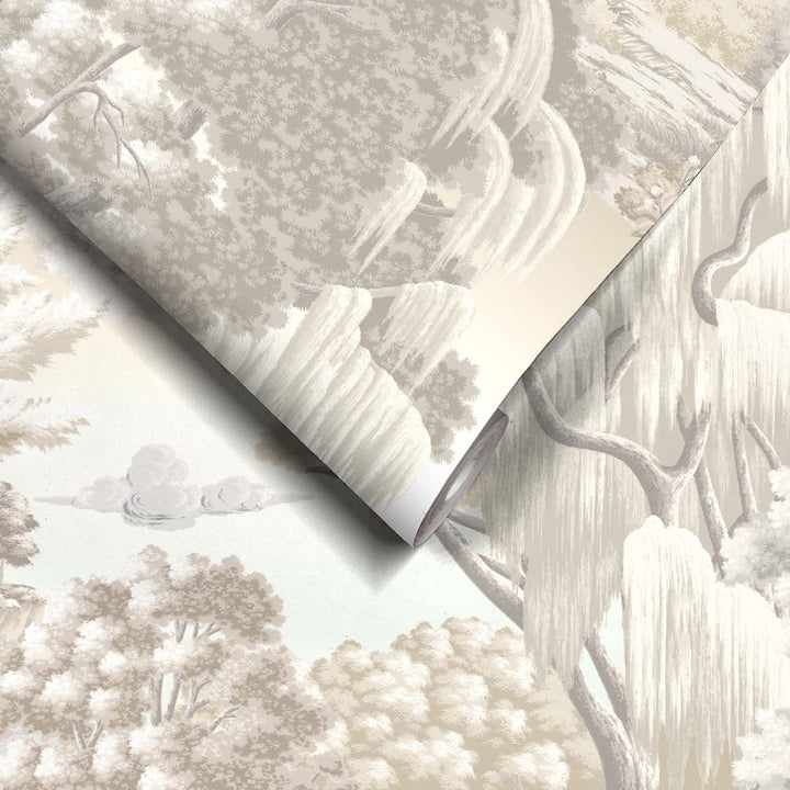Woodchip & Magnolia Enchanted Gardens Winter White Wallpaper