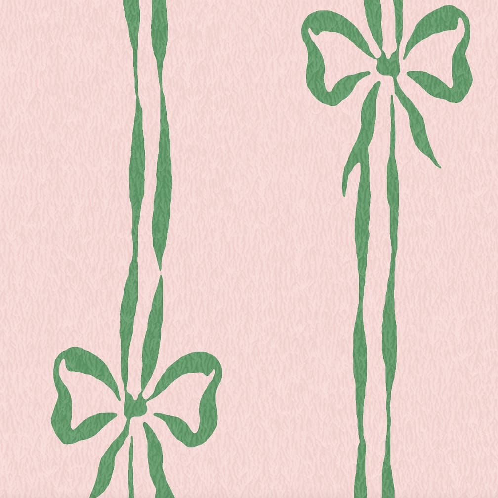 Woodchip & Magnolia Bow Peep Pink Apple Wallpaper