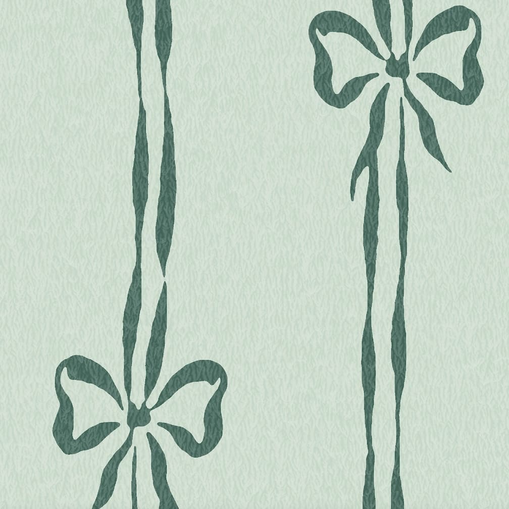 Woodchip & Magnolia Bow Peep Pistachio Wallpaper