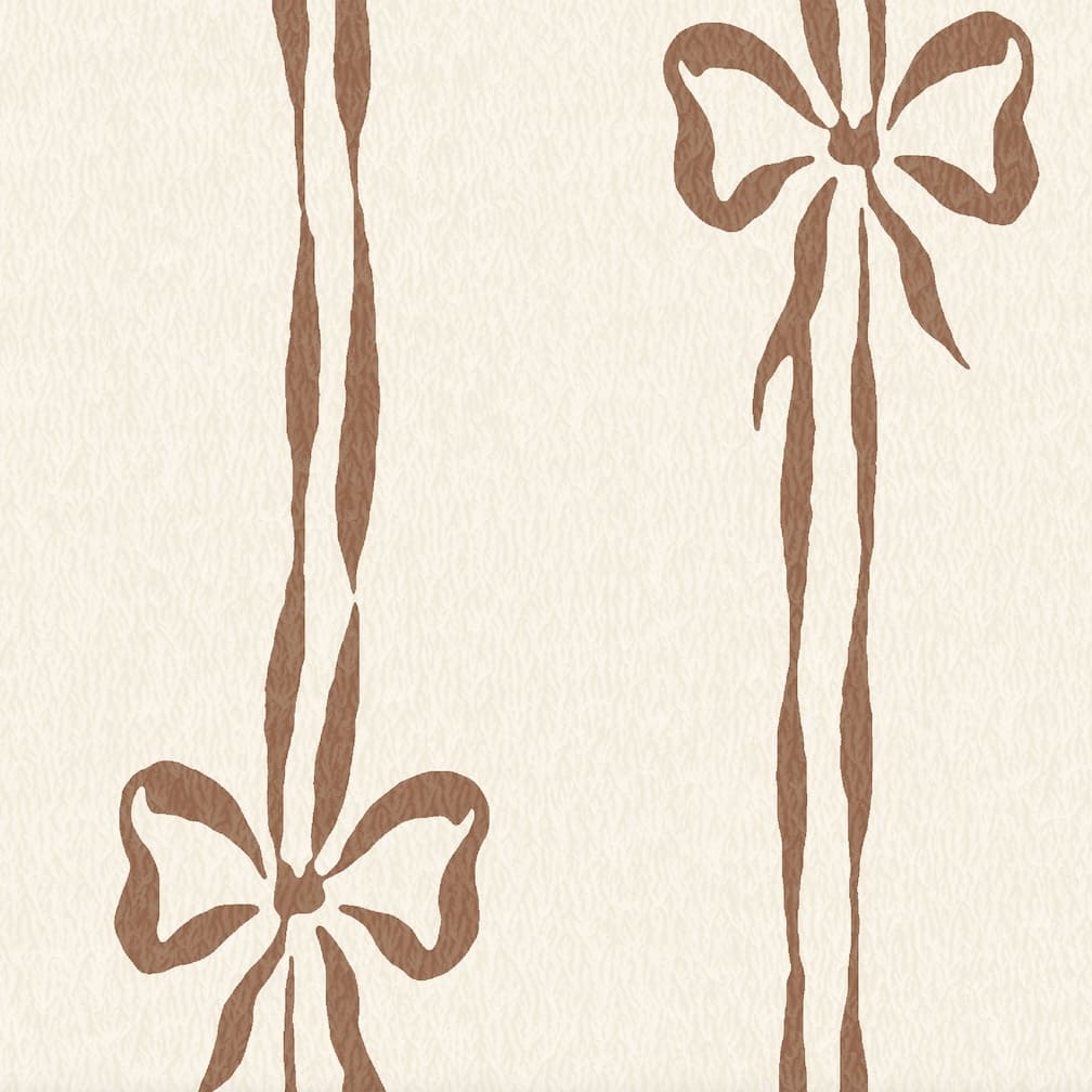 Woodchip & Magnolia Bow Peep Cedar Wallpaper