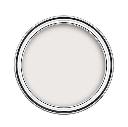Click to view white paint range for interior and exterior surfaces - Birds eye view of white emulsion paint in tin