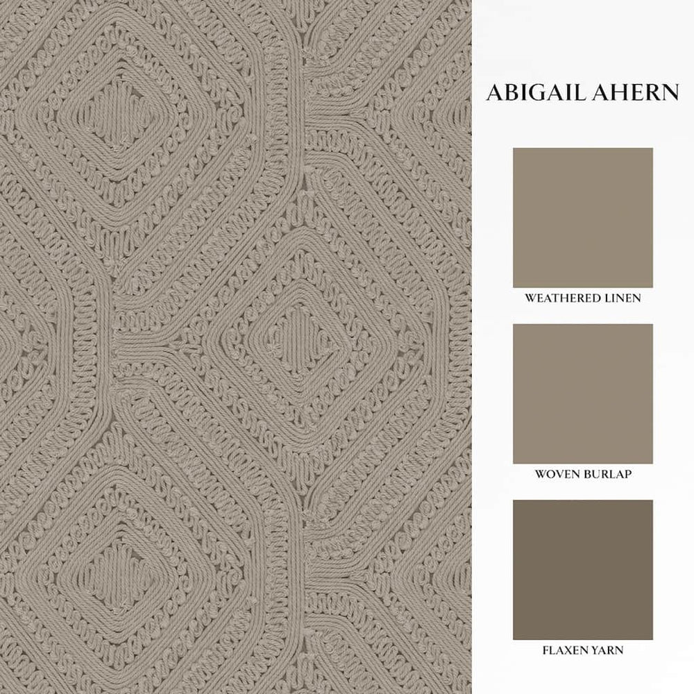 Abigail Ahern Artisan Weave Fawn Wallpaper - 140087