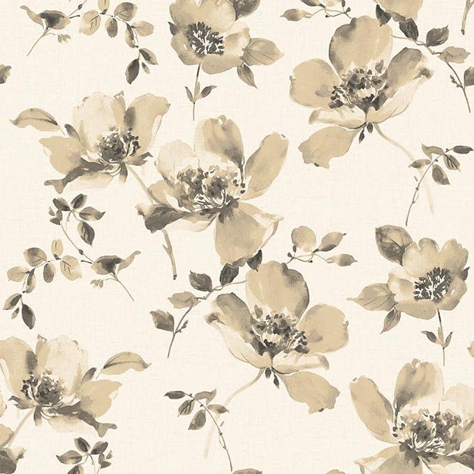 - Amelia Linen Water Colour Floral Wallpaper - FD22041 - Decor Warehouse