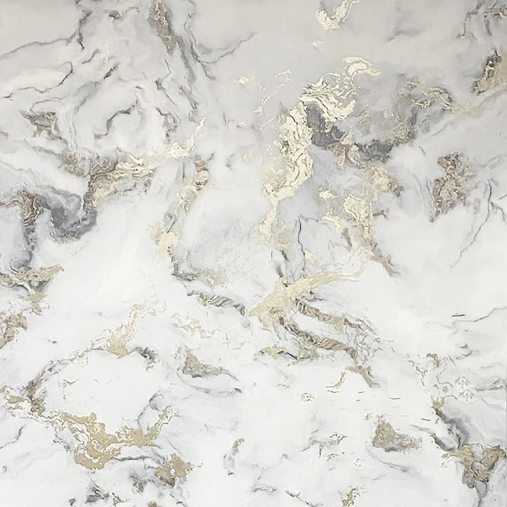 Arthouse Bahia Marble Mono Gold Wallpaper - 923001
