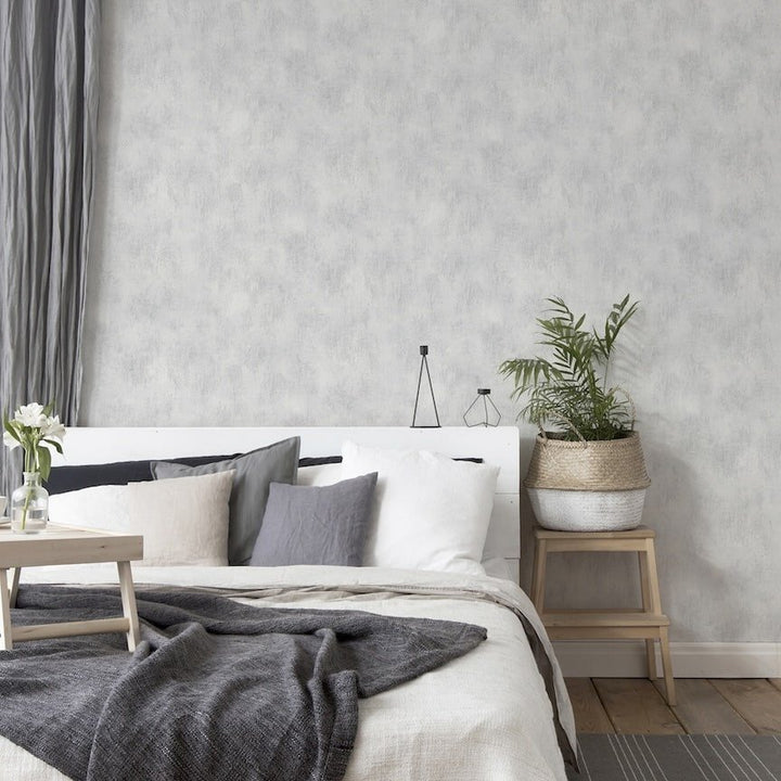 - Arthouse Brushed Texture Grey Wallpaper - 908905 - Decor Warehouse