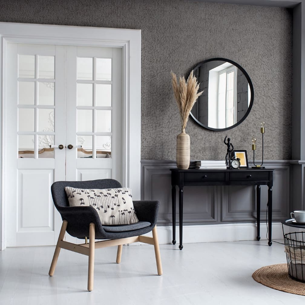 - Arthouse Cosy Texture Charcoal Wallpaper - 925600 - Decor Warehouse