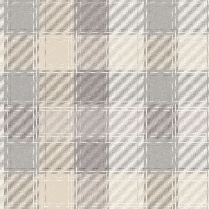 Arthouse Country Check Grey Wallpaper - 901902