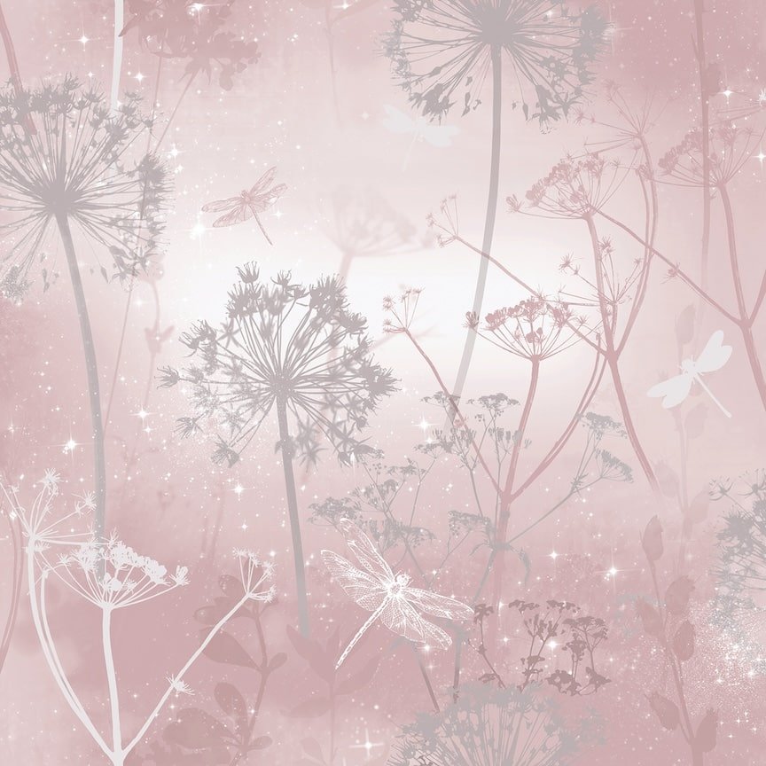 - Arthouse Damselfly Blush Wallpaper - 692305 - Decor Warehouse