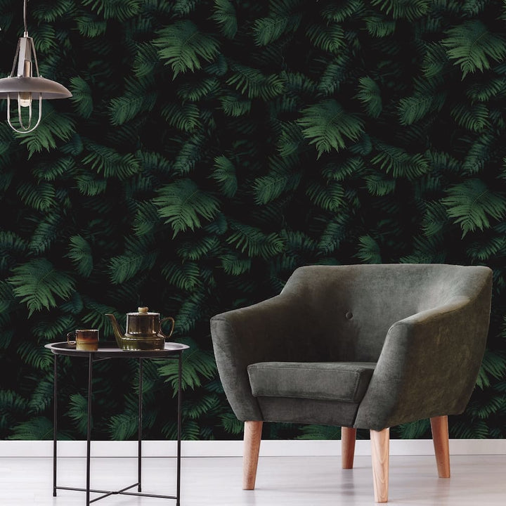 Arthouse Fern Wall Green Wallpaper - 907601